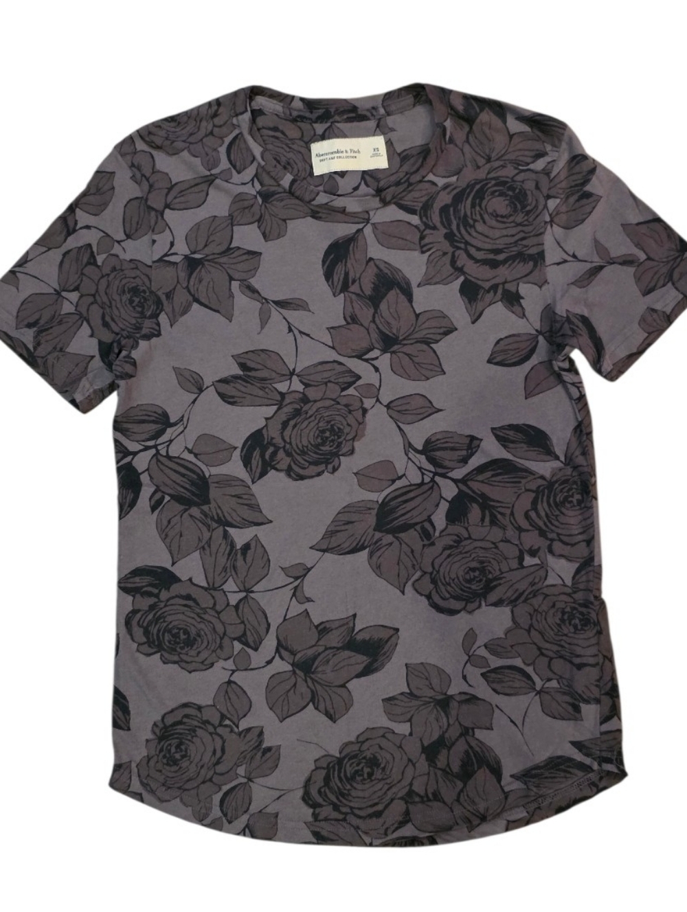 Abercrombie & Fitch Black Men Floral Top